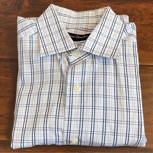 EUC David Donahue Men's Dress Shirt Size 16 34/35